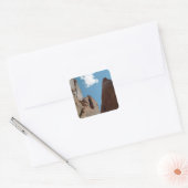 Sticker Carré Sandstone Rock Fins Utah Desert Photo (Enveloppe)
