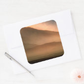 Sticker Carré Sandstorm at Mesquite Sand Dunes (Enveloppe)