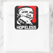 Sticker Carré Sans espoir : Barack Obama ! (Sac)