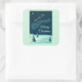 Sticker Carré Santa and his Reindeers (Sac)