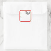 Sticker Carré Santa Chinchilla  (Sac)