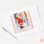 Sticker Carré Santa Claus (Enveloppe)