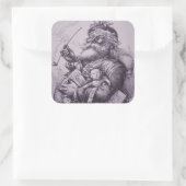 Sticker Carré Santa Claus (Sac)