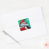Sticker Carré Santa Claus (Enveloppe)