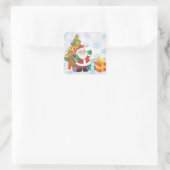 Sticker Carré Santa Claus (Sac)