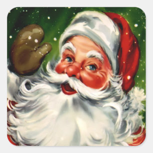 Sticker carré Santa Claus