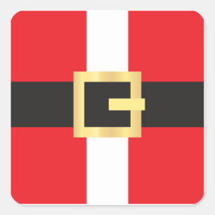 Sticker Carré Santa Claus