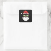 Sticker Carré Santa Claus Beard Hat (Sac)