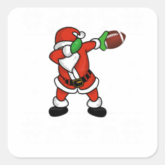 Sticker Carré Santa Claus dabbing Christmas Football toucher