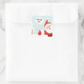 Sticker Carré Santa Claus - juste dire go (Sac)