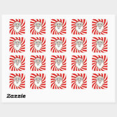 Sticker Carré Santa Claus Starburst Screwball Graphics (Feuille)
