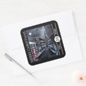 Sticker Carré Santa in Paris Christmas (Enveloppe)