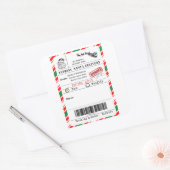Sticker Carré Santa shipping label (Enveloppe)