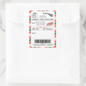 Sticker Carré Santa shipping label (Sac)