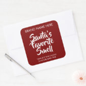 Sticker Carré Santa's Favorite Smell Candle Labels (Enveloppe)
