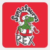 Sticker Carré Santasaurus (Devant)