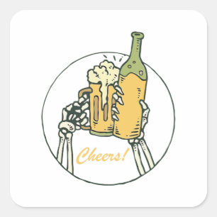 Sticker Carré Santé!