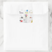 Sticker Carré Santé et bien-être (Sac)