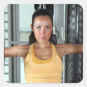 Sticker Carré Santé, gym et fitness