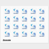 Sticker Carré Santorin Grèce.w (Feuille)