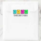 Sticker Carré Sarcasme Principaux Éléments De La Science De L'Hu (Sac)