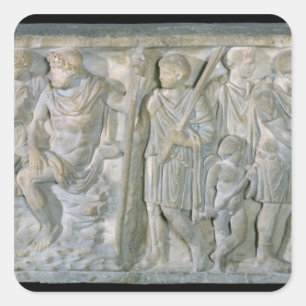 Sticker Carré Sarcophage