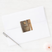 Sticker Carré Sarcophagus and mummified body of Psametic I (Enveloppe)