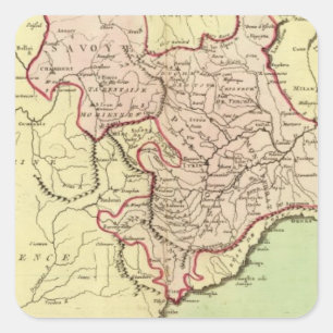 Sticker Carré Sardaigne, France, Italie