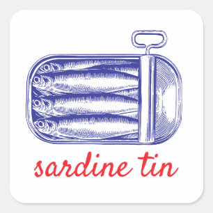 Sticker Carré Sardine