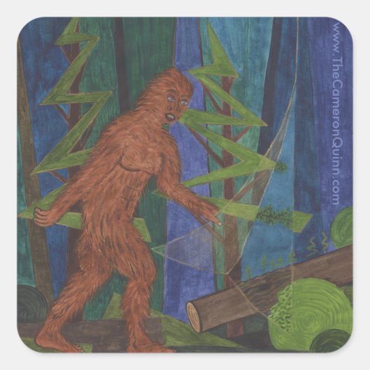 Sticker Carré Sasquatch (Devant)