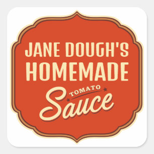 Sticker Carré Sauce tomate