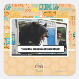 Sticker Carré Saupoudrer