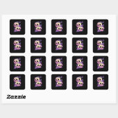 Sticker Carré Saut de crâne ! ! (Feuille)