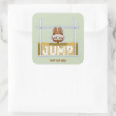 Sticker Carré Saut de la fente haute (Sac)