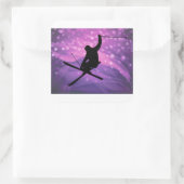 Sticker Carré Saut de ski (Sac)