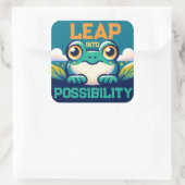 Sticker Carré Sauter dans la possibilité (Sac)