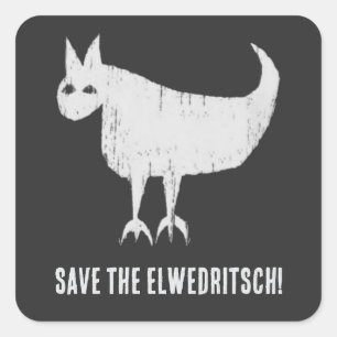 Sticker Carré Sauvez l'Elwedritsch