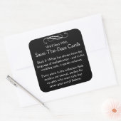 Sticker Carré Save the Date Cards (Enveloppe)
