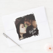 Sticker Carré Save the Date | Unique Photo Template Wedding (Enveloppe)