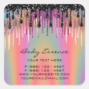 Sticker Carré Savon Balmé de Soin Corporel Boutique de Cosmétiqu