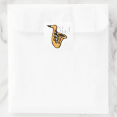 Sticker Carré Saxophone (Sac)