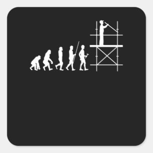 Sticker Carré Scaffolage Évolution Artiste Scaffolateur