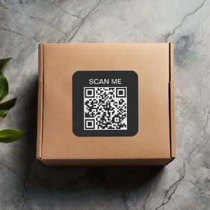 Sticker Carré scannable de code QR Scan Me