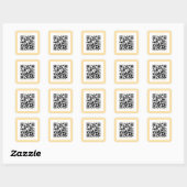 Sticker Carré scanner moderne merci marketing code qr (Feuille)