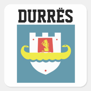 Sticker Carré Sceau de Durrës, Albanie