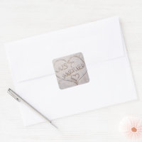 Sceau D'Enveloppe De Plage Juste Mariée