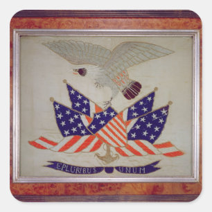 Sticker Carré Sceau des États-Unis d'Amérique, vers 1840