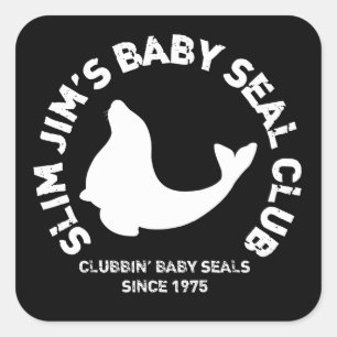 Sticker Carré Sceau pour bébés