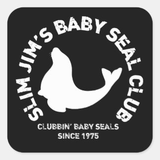 Sticker Carré Sceau pour bébés