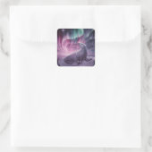 Sticker Carré Sceau solitaire triste (Sac)